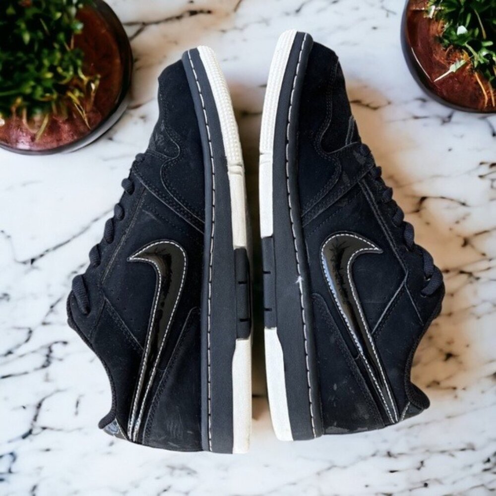Nike Boy's Size 7 Youth Black Lace Up Sneakers - Picture 9 of 11